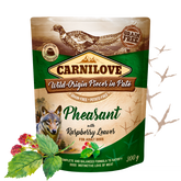 Carnilove Aliment Humide Chien pâté Faisan à la feuille de framboisier 300 G